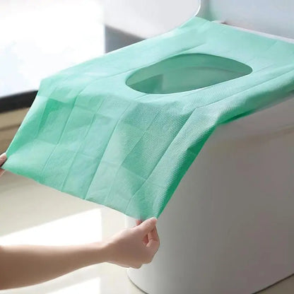 🚽20pcs Disposable Toilet Seat Covers, Toilet Seat Covers Disposable Travel Size 20pcs Disposable Toilet Seat Covers, Gentle Toilet Seat Protectors for Home Bathroom Hotel Salon, Bathroom Accessories, Adults and Kids Room Accessories.