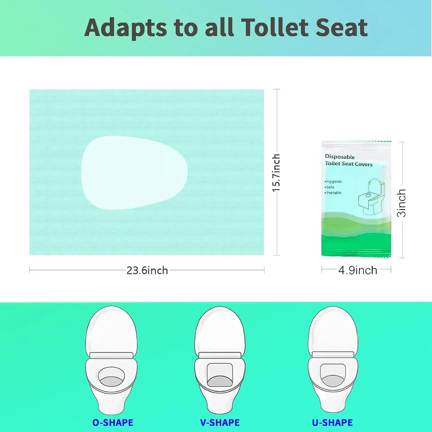 🚽20pcs Disposable Toilet Seat Covers, Toilet Seat Covers Disposable Travel Size 20pcs Disposable Toilet Seat Covers, Gentle Toilet Seat Protectors for Home Bathroom Hotel Salon, Bathroom Accessories, Adults and Kids Room Accessories.