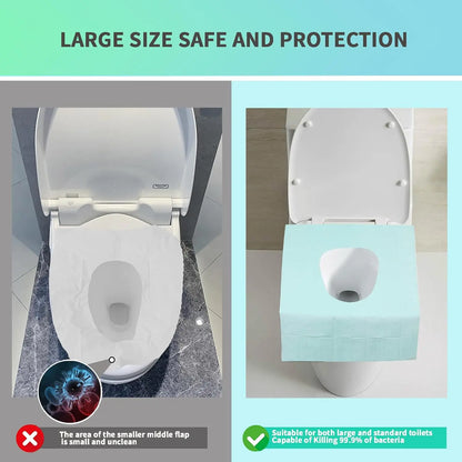 🚽20pcs Disposable Toilet Seat Covers, Toilet Seat Covers Disposable Travel Size 20pcs Disposable Toilet Seat Covers, Gentle Toilet Seat Protectors for Home Bathroom Hotel Salon, Bathroom Accessories, Adults and Kids Room Accessories.