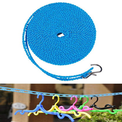 Foshine Clotheslines  1.64ft Length Clothes Drying Rope Portable Windproof 5m Clothesline for Camping Travel Indoor Outdoor Laundry Clothes Line