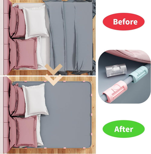 🛏️Sheet Fasteners – Duvet Clips, Bed Sheet Holders, No-Slip
