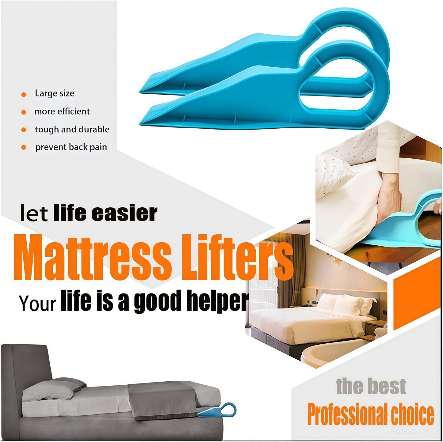 MCOIKY® Mattress Lifter Tool 2 In 1 Bedsheet Tucker Tool