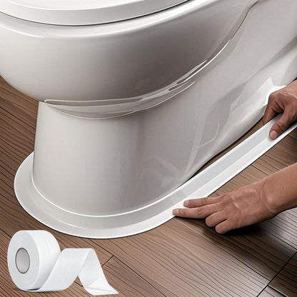White Waterproof Caulk Tape 3.2m Self-Adhesive Sealing Tape for Bathroom Kitchen Sink Toilet Tub Edges Easy Application & Durability