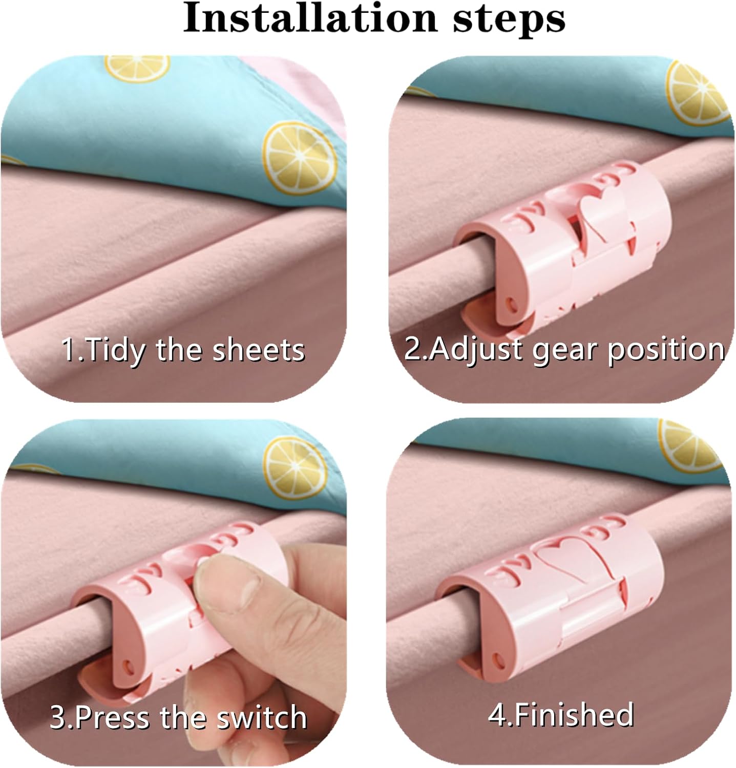 🛏️Sheet Fasteners – Duvet Clips, Bed Sheet Holders, No-Slip