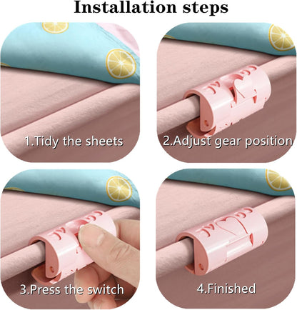 🛏️Sheet Fasteners – Duvet Clips, Bed Sheet Holders, No-Slip