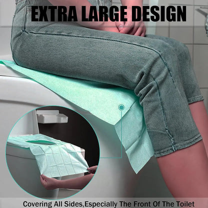 🚽20pcs Disposable Toilet Seat Covers, Toilet Seat Covers Disposable Travel Size 20pcs Disposable Toilet Seat Covers, Gentle Toilet Seat Protectors for Home Bathroom Hotel Salon, Bathroom Accessories, Adults and Kids Room Accessories.
