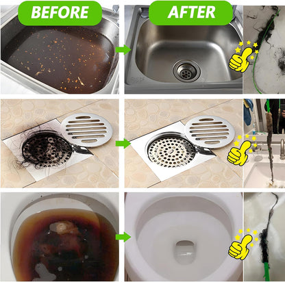🚿Hair drainage tools, bathroom pipe unclogging tools, sewer plastic pipe cleaners, drainage tools, kitchen sink hoses Barbed Snake.