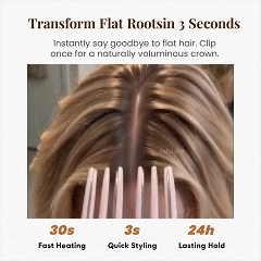 🎉48k+ Sold 💇 Wireless Hot Curler for Adding Volume to Hair Roots. Portable Styling Tool for Travel, Ideal for Fine and Straight Hair