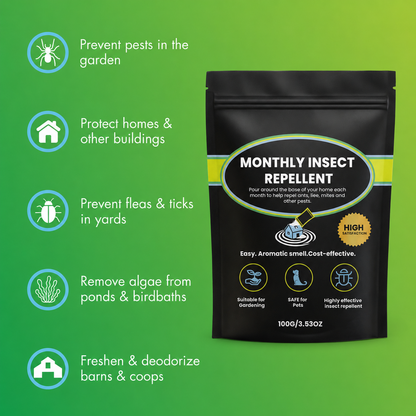 Insect Repellent, Multi-Purpose Pet Friendly Pest Control & Deodorizer for Home, Garden, Yard & Chicken Coop