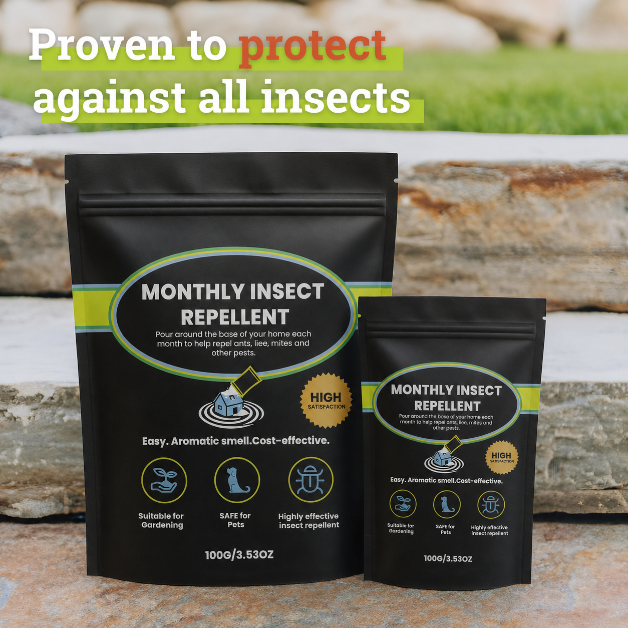 Insect Repellent, Multi-Purpose Pet Friendly Pest Control & Deodorizer for Home, Garden, Yard & Chicken Coop