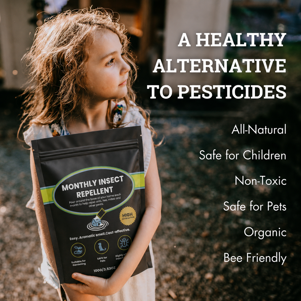 Insect Repellent, Multi-Purpose Pet Friendly Pest Control & Deodorizer for Home, Garden, Yard & Chicken Coop