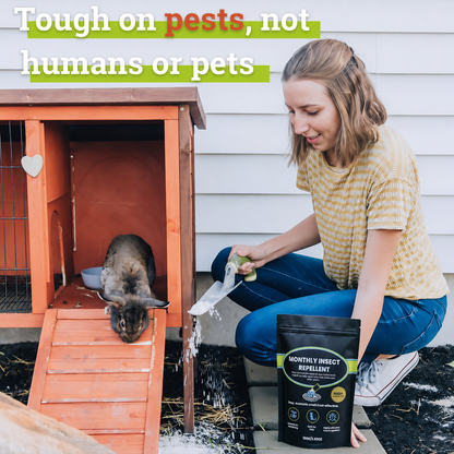 Insect Repellent, Multi-Purpose Pet Friendly Pest Control & Deodorizer for Home, Garden, Yard & Chicken Coop