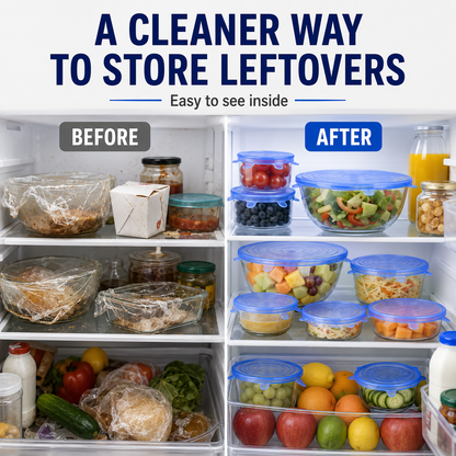[DealsForYouDays] Universal Reusable Silicone Lids – 6-Pack Self-Sealing Food Covers for Various Container Sizes