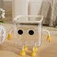Cute Transparent Desktop Storage Bin