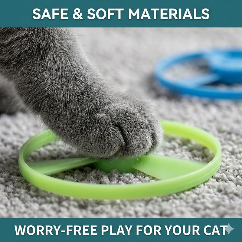 Cat Fetch Toy Automatic Disc Launcher 6 Disc